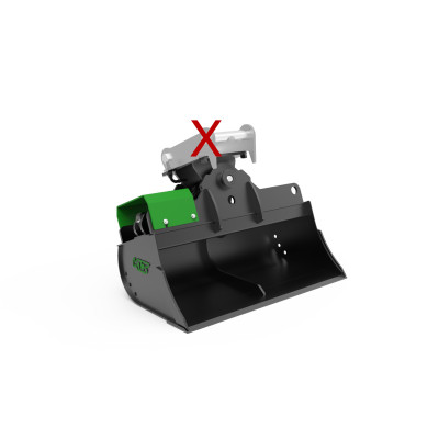 Hydraulic ditch cleaning bucket 800mm without adapter class 0-2t