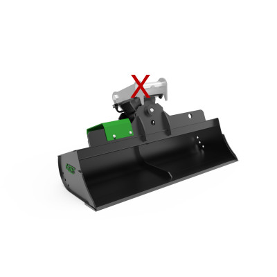 Hydraulisch Grabenräumlöffel 1200mm ohne Aufnahme klasse 0-2t