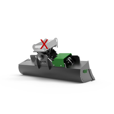 Hydraulic ditch cleaning bucket 1200mm without adapter class 0-2t