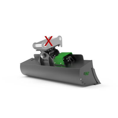 Hydraulic ditch cleaning bucket 1400mm without adapter class 2-3t