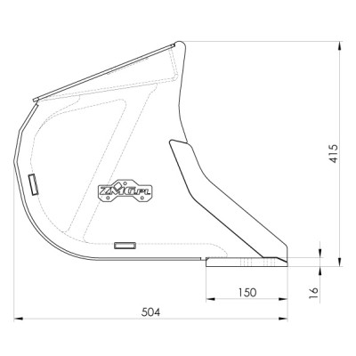 Skeleton bucket 700mm MS03 class 2-3t