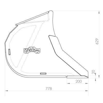 Sieblöffel 1100mm S50 klasse 6-8t